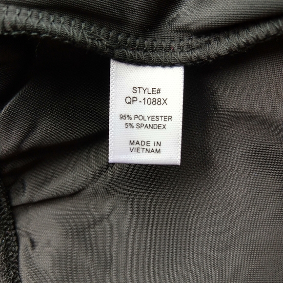 Black Velvet Wide Leg Pants Plus Size 2X - Picture 11 of 14